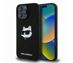 KARL LAGERFELD   iPhone 16 Pro Max s MagSafe KLHMP16XSCHPPLK (Sil Choupette Head Print) cerný