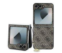 GUESS   Samsung Galaxy Z Flip 6 GUHCZF6GF4GBR (HC PU 4G Charm) hnedý