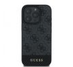 GUESS   iPhone 16 Pro GUHCP16LG4GLGR (PC/TPU 4G PU Bottom Stripe) šedý