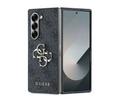 GUESS   Samsung Galaxy Z Fold 6 GUHCZFD64GMGGR (PU 4G Kožený kryt Metal Logo) cerný