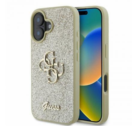 GUESS   iPhone 16 GUHCP16SHG4SGD (Fixed Glitter Big 4G) zlatý