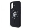 KARL LAGERFELD   iPhone 16 s MagSafe KLHMP16SSCMKCRHK (Silicone KC Body Ring) cerný