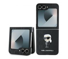 KARL LAGERFELD   Samsung Galaxy Z Flip 6 KLHCZF6SAPKINPK (HC Saffiano Monogram Ikonik Pin) cerný