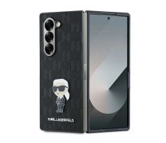 KARL LAGERFELD   Samsung Galaxy Z Fold 6 KLHCZFD6SAPKINPK (HC Saffiano Monogram Ikonik Pin) cerný