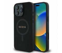 GUESS   iPhone 16 Pro Max s MagSafe GUHMP16XPSAHMCK (PU Saffiano Classic Logo) cerný