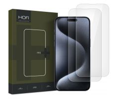 OCHRANNÉ TVRZENÉ SKLO HOFI GLASS PRO+ 2-PACK iPhone 16 CLEAR