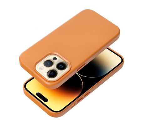 LEATHER MAG COVER   iPhone 16 Plus orange