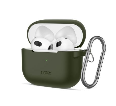 KRYT TECH-PROTECT SILICONE HOOK APPLE AirPODS 3 OLIVE GREEN