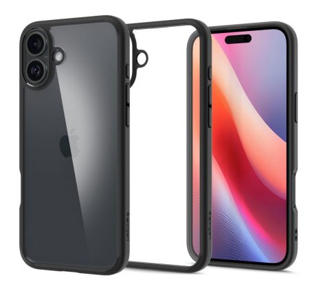 KRYT SPIGEN ULTRA HYBRID iPhone 16 MATTE BLACK