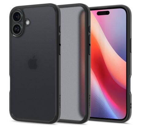 KRYT SPIGEN ULTRA HYBRID iPhone 16 FROST BLACK