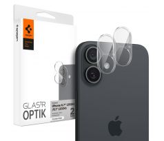 OCHRANNÉ SKLO ZADNÍ KAMERY SPIGEN OPTIK GLAS.TR CAMERA PROTECTOR 2-PACK iPhone 16 / 16 Plus CRYSTAL CLEAR