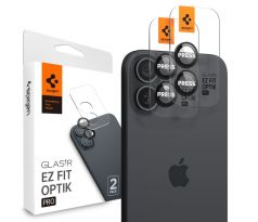 OCHRANNÉ SKLO ZADNÍ KAMERY SPIGEN OPTIK PRO GLAS.TR ”EZ FIT” CAMERA PROTECTOR 2-PACK iPhone 16 / 16 Plus BLACK