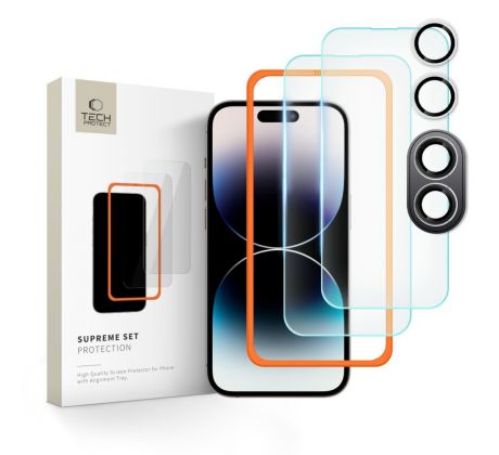 3PACK OCHRANNÝCH SKEL TECH-PROTECT SUPREME SET 3-PACK iPhone 16 CLEAR