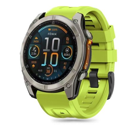 ŘEMÍNEK TECH-PROTECT SILICONE GARMIN FENIX 5X / 5X Plus / 6X / 6X PRO / 7X / 8 (51 mm) LIME