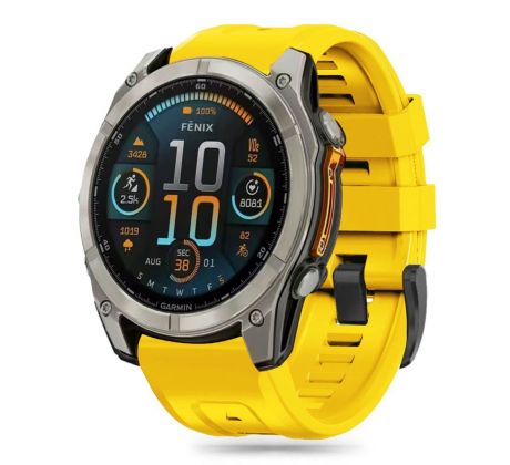 ŘEMÍNEK TECH-PROTECT SILICONE GARMIN FENIX 5X / 5X Plus / 6X / 6X PRO / 7X / 8 (51 mm) YELLOW