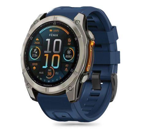 ŘEMÍNEK TECH-PROTECT SILICONE GARMIN FENIX 5 / 6 / 6 PRO / 7 / 8 (47 mm) / E NAVY BLUE