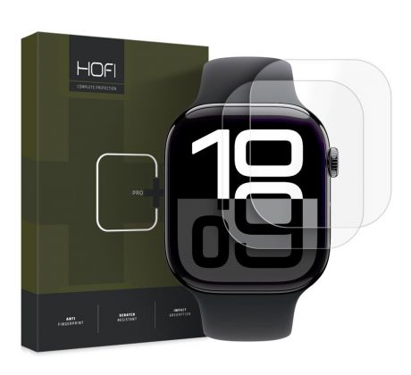 2KS V BALENÍ, SET 2 HYDROGELOVÝCH FÓLIÍ HYDROFLEX PRO+ 2-PACK APPLE WATCH 10 (46 mm) CLEAR