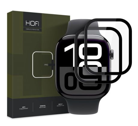 2KS V BALENÍ, SET 2 HYBRIDNÍCH SKEL HOFI HYBRID PRO+ 2-PACK APPLE WATCH 10 (46 mm) BLACK