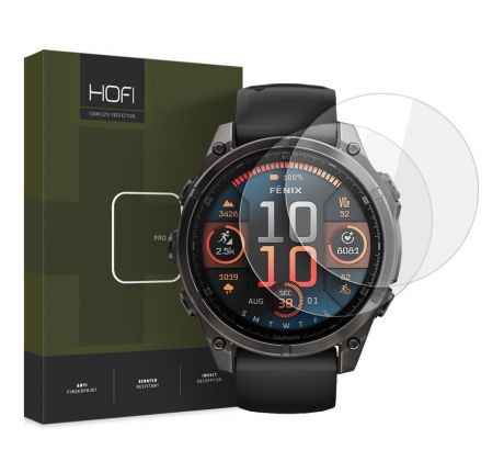 2KS V BALENÍ, SET 2 OCHRANNÝCH SKEL HOFI GLASS PRO+ 2-PACK GARMIN FENIX 8 (47 mm) CLEAR