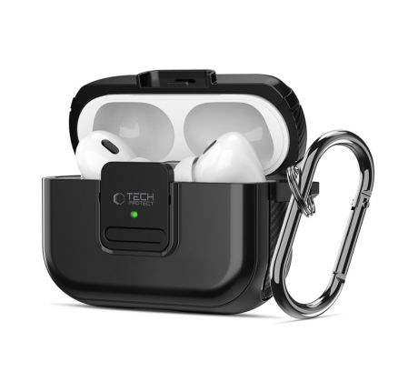 KRYT TECH-PROTECT DEFENDER HOOK MAGSAFE APPLE AirPODS PRO 1 / 2 BLACK