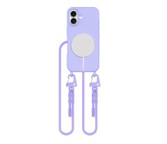 KRYT SE ŠŇŮRKOU/POPRUH NA TĚLO TECH-PROTECT MAGNECKLACE MAGSAFE iPhone 16 LAVENDER