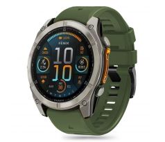 ŘEMÍNEK TECH-PROTECT SILICONE LINE GARMIN FENIX 5 / 6 / 6 PRO / 7 / 8 (47 mm) / E MILITARY GREEN