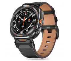 ŘEMÍNEK TECH-PROTECT DELTA PRO SAMSUNG GALAXY WATCH ULTRA (47 mm) LEATHER BLACK