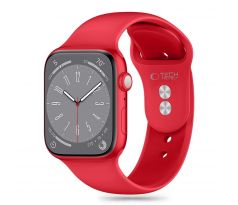 ŘEMÍNEK TECH-PROTECT SILICONE APPLE WATCH 6 / 7 / 8 / 9 / 10 / SE / ULTRA 1 / 2 (44 / 45 / 46 / 49 mm) RED