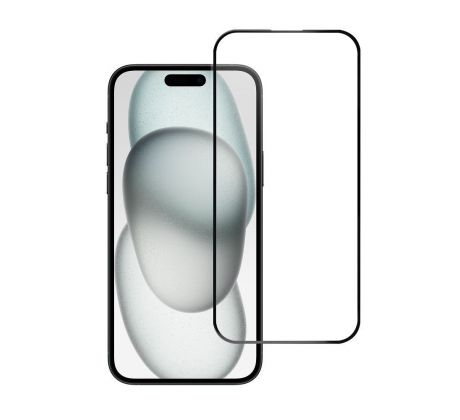 Ochranné tvrzené  sklo -  iPhone 15 Plus/16 Plus 5D Full Cover cerný