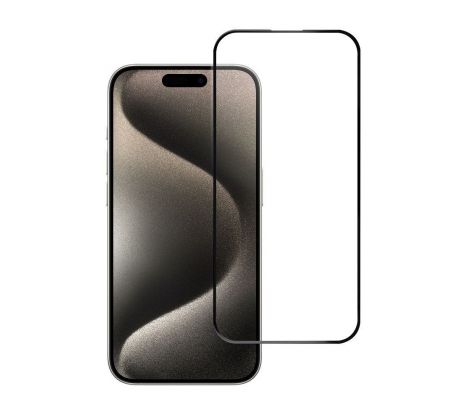 Ochranné tvrzené  sklo -  iPhone 15 Pro 5GD Full Cover cerný