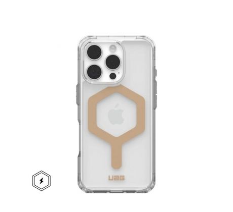 Case (UAG) Urban Armor Gear Plyo s MagSafe  iPhone 16 Pro ice / zlatý