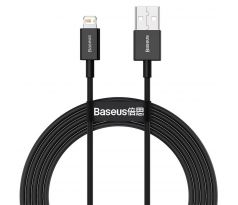 BASEUS cable USB A to Lightning 2,4A Superior CALYS-C01 2 m cerný