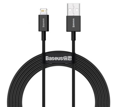 BASEUS cable USB A to Lightning 2,4A Superior CALYS-C01 2 m cerný