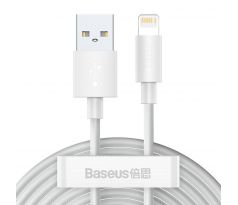 BASEUS cabel USB A to Lightning 2,4A Wism TZCALZJ-02 2 pcs 1,5 m bílý