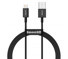 BASEUS cable USB A to Lightning 2,4A Superior CALYS-A01 1 m cerný