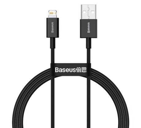 BASEUS cable USB A to Lightning 2,4A Superior CALYS-A01 1 m cerný