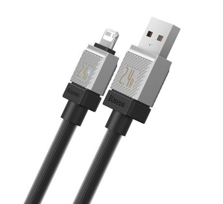 BASEUS cable USB A to Lightning 2,4A Coolplay CAKW000501 2 m cerný