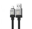 BASEUS cable USB A to Lightning 2,4A Coolplay CAKW000501 2 m cerný