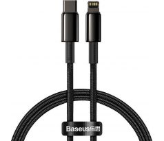 BASEUS cable Type C to Lightning PD 20W Tungsten Gold CATLWJ-01 2 m cerný