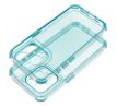 MATRIX CLEAR Case  iPhone 12 slabomodrý tyrkysový mentolový