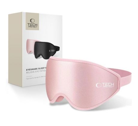 MASKA NA SPÁNEK TECH-PROTECT EYESHADE SLEEP MASK BABY PINK