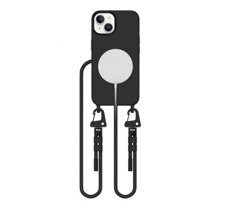 KRYT SE ŠŇŮRKOU/POPRUH NA TĚLO TECH-PROTECT MAGNECKLACE MAGSAFE iPhone 15 BLACK