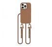 KRYT SE ŠŇŮRKOU/POPRUH NA TĚLO TECH-PROTECT MAGNECKLACE MAGSAFE iPhone 15 Pro CHOCOLATE BROWN