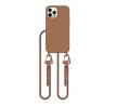 KRYT SE ŠŇŮRKOU/POPRUH NA TĚLO TECH-PROTECT MAGNECKLACE MAGSAFE iPhone 12 / 12 Pro CHOCOLATE BROWN