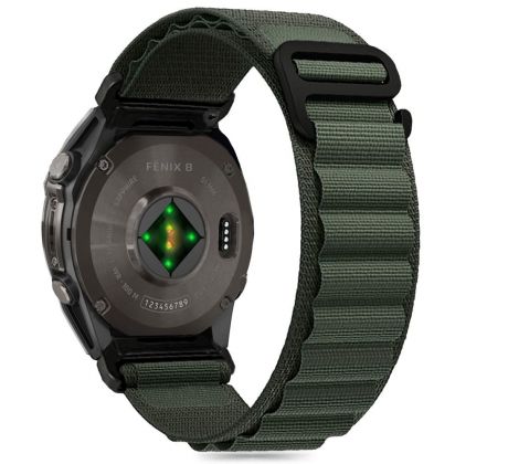 ŘEMÍNEK TECH-PROTECT NYLON PRO GARMIN FENIX 5 / 6 / 6 PRO / 7 / 8 (47 mm) / E OLIVE GREEN