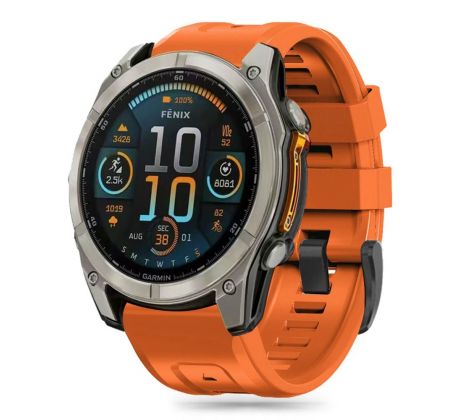 ŘEMÍNEK TECH-PROTECT SILICONE GARMIN FENIX 5S / 5S Plus / 6S / 6S PRO / 7S / 8 (43 mm) ORANGE