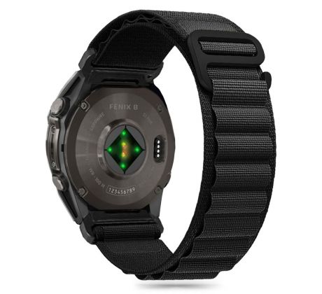 ŘEMÍNEK TECH-PROTECT NYLON PRO GARMIN FENIX 5 / 6 / 6 PRO / 7 / 8 (47 mm) / E BLACK