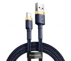 BASEUS cable USB A to Lightning 2.4A Cafule CALKLF-BV3 1 m modrý zlatý