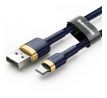 BASEUS cable USB A to Lightning 2.4A Cafule CALKLF-BV3 1 m modrý zlatý