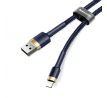 BASEUS cable USB A to Lightning 2.4A Cafule CALKLF-BV3 1 m modrý zlatý